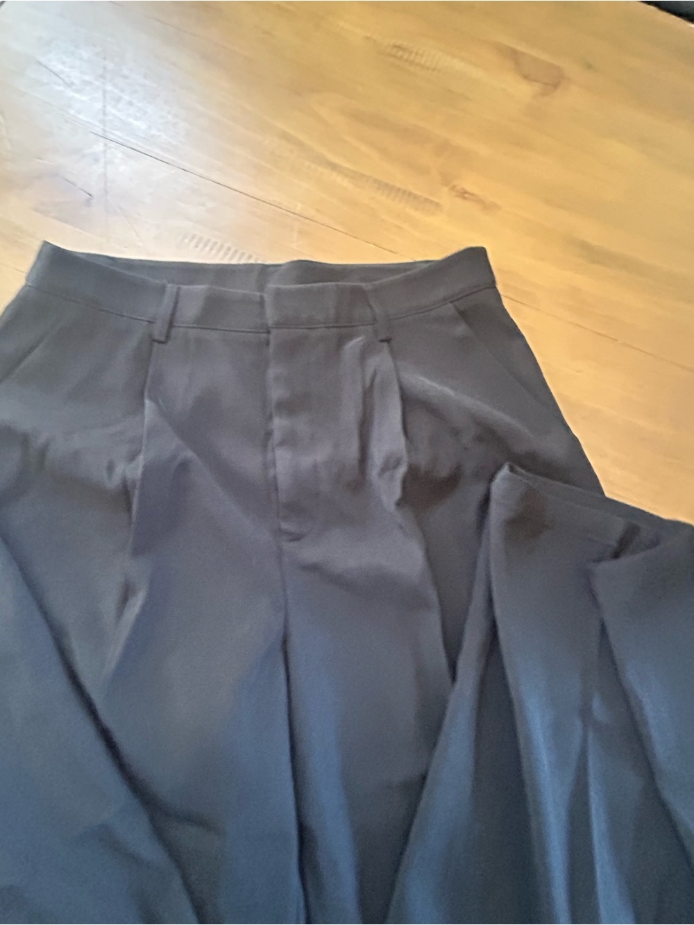 NWT Cider Mid Rise Wide-Leg Pleated Black Trousers for Women - Picture 10 of 15